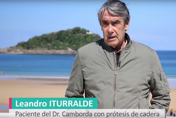 Leandro Iturralde, paciente operadode prótesis de las 2 caderas por el traumatólogo Juan Carlos Camborda