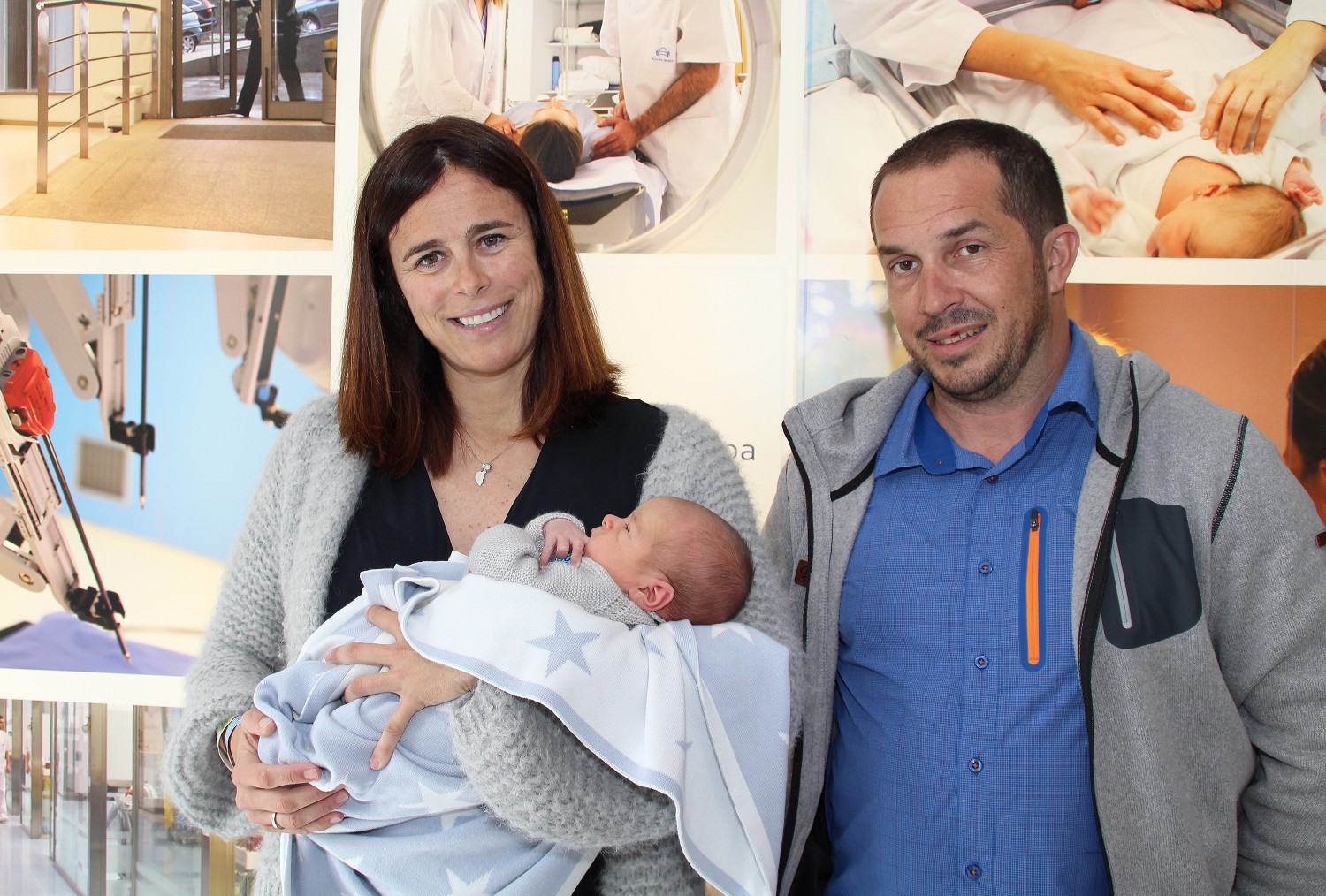 Edurne Pasaban, feliz tras el nacimiento de su primer hijo en Policlínica Gipuzkoa