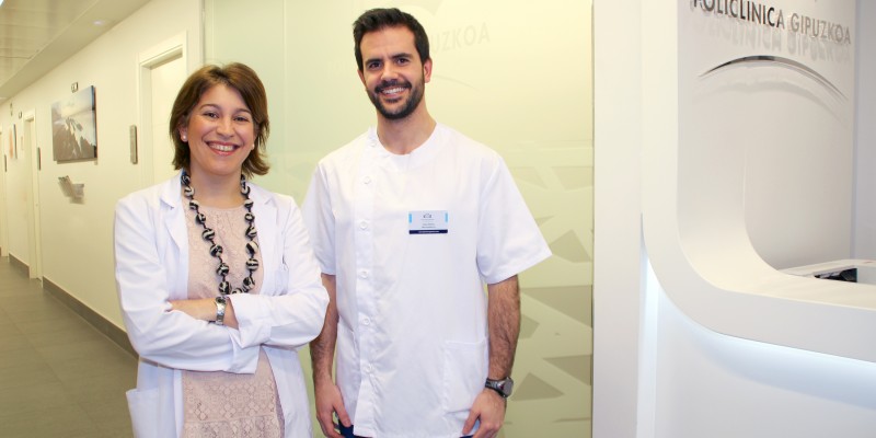 Servicio de Rehabilitación Cardiaca en Eibar: la cardióloga Laura Quintas y el fisioterapeuta Javier Muñoz