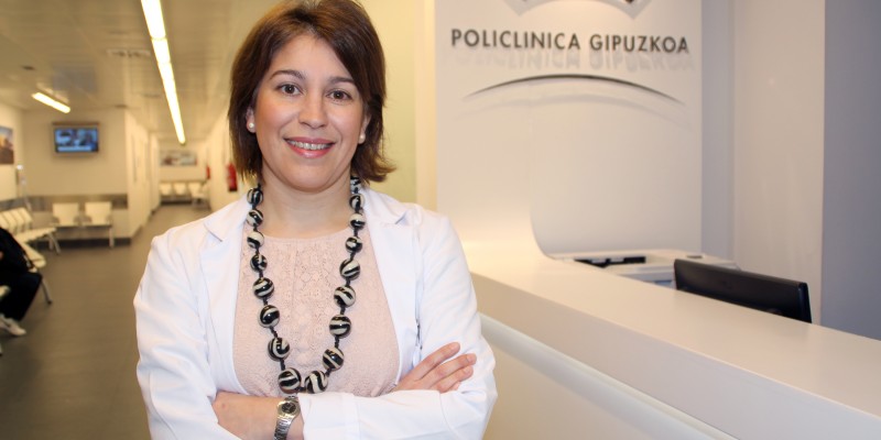 La cardióloga, Laura Quintas, del centro de consultas de Policlínica Gipuzkoa en Eibar