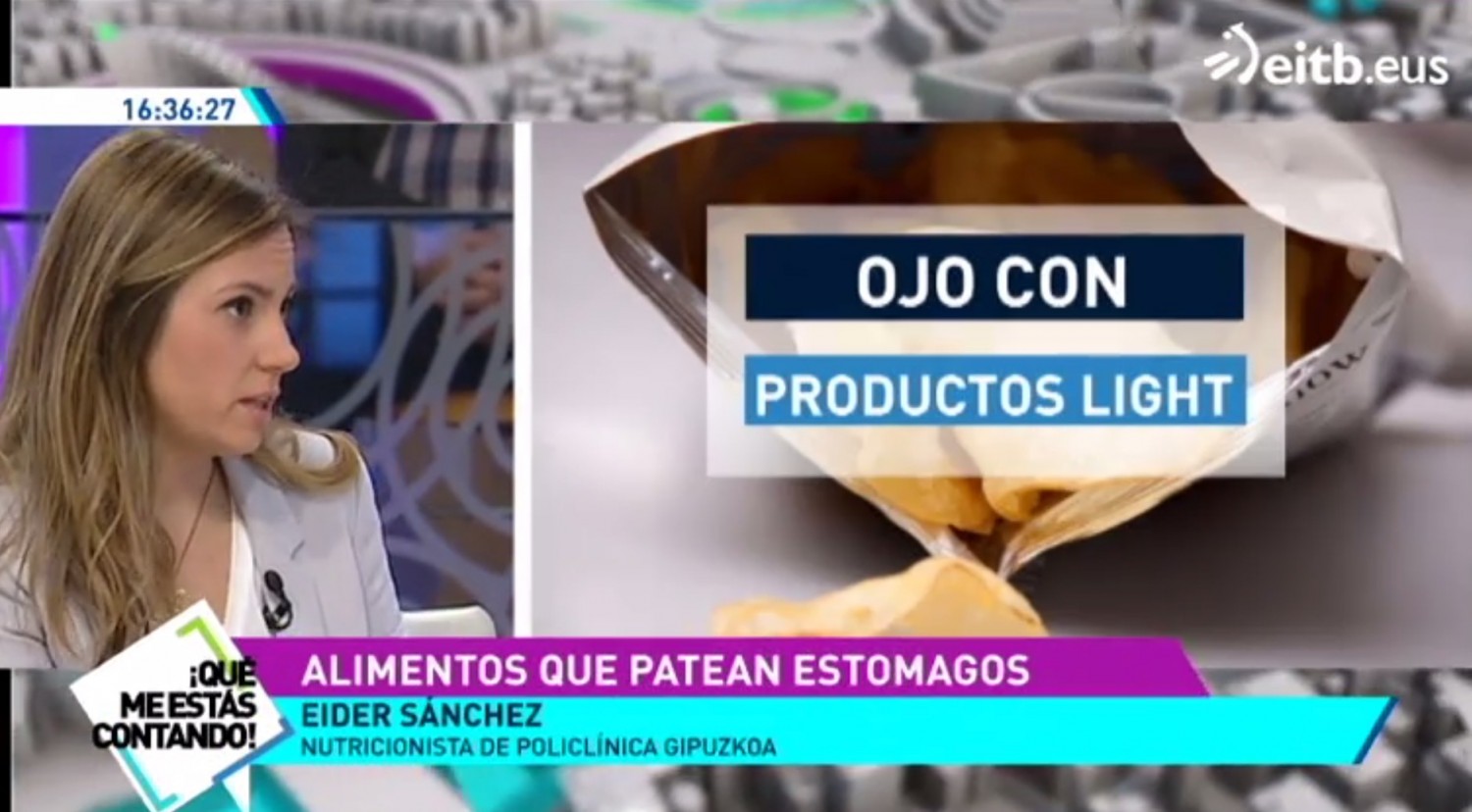 La nutricionista Eider Sánchez explica qué las alimentos pueden resultar pesados al estómago en ETB 2