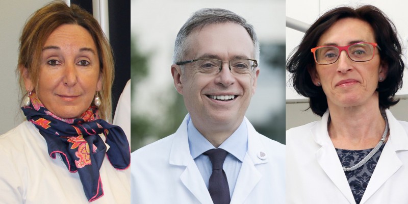 Dres. Cristina Garciandia, Jorge Soto y Ana González-Elósegui