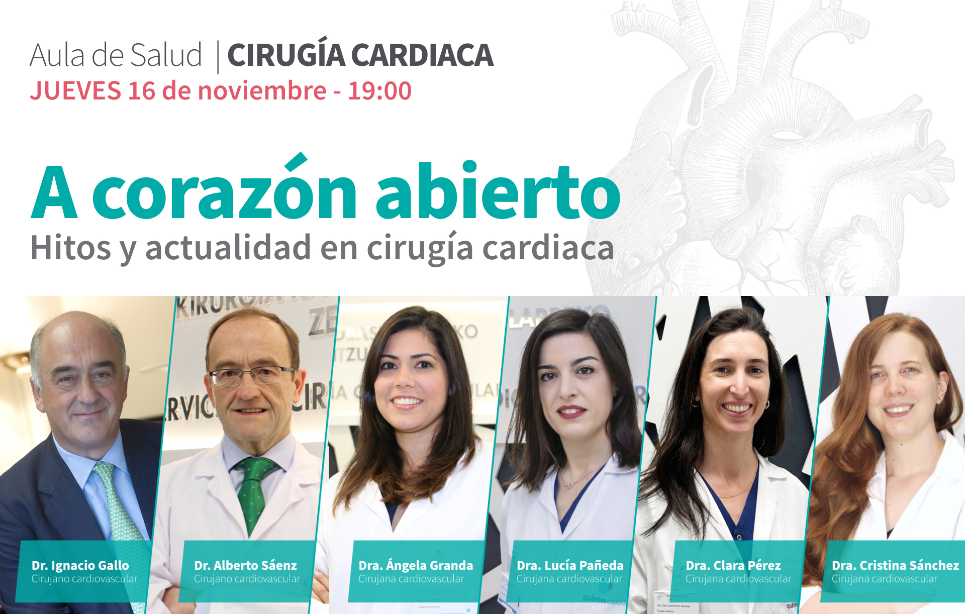 A corazón abierto, hitos y actualidad en cirugía cardiaca - Policlínica  Gipuzkoa